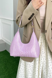 Thumbnail for PU Leather Stone Texture Shoulder Bag