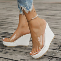 Thumbnail for Open Toe Wedge Sandals