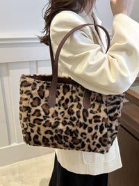 Thumbnail for Leopard Fluff Tote Bag