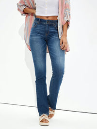 Thumbnail for Buttoned Straight Jeans with Pockets