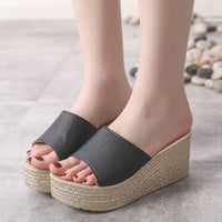 Thumbnail for PU Leather Open Toe Sandals