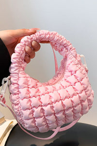 Thumbnail for Quilted Puffy Removable Strap Crossbody Bag