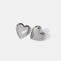 Thumbnail for Stainless Steel Heart Stud Earrings