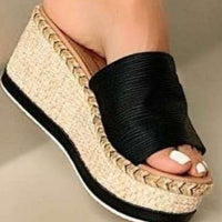 Thumbnail for PU Leather Open Toe Sandals