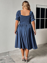 Thumbnail for Plus Size Ruched Sweetheart Neck Dress