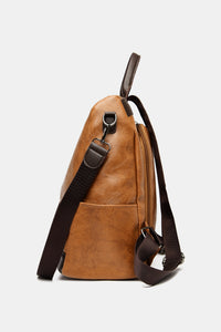 Thumbnail for PU Leather Large Backpack Bag