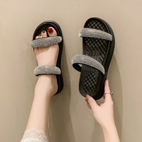 Thumbnail for PU Leather Open Toe Platform Sandals