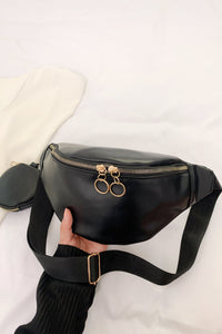 Thumbnail for PU Leather Sling Bag with Small Purse