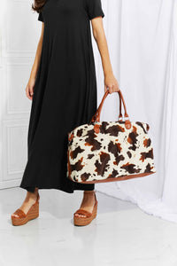 Thumbnail for Animal Print Plush Weekender Bag