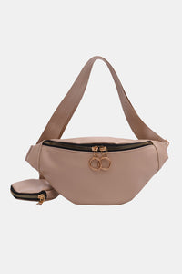 Thumbnail for PU Leather Sling Bag with Small Purse