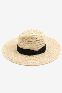 Thumbnail for Fame Wide Brim Straw Weave Sun Hat