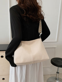 Thumbnail for PU Leather Geometric Pattern Strap Shoulder Bag