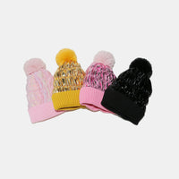 Thumbnail for Thermal Knit Hat with Pompom