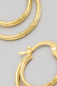 Thumbnail for Fame Pincatch Double Circle Hoop Earrings