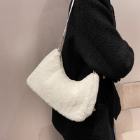 Thumbnail for Faux Fur Removable Strap Shoulder Bag