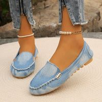 Thumbnail for Round Toe Flat Loafers