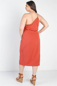 Thumbnail for Gilli Full Size Slit One Shoulder Sleeveless Dress
