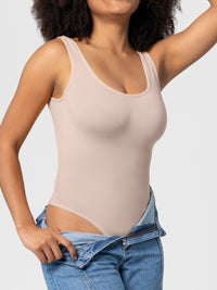 Thumbnail for Scoop Neck Wide Strap Shaping Bodysuit