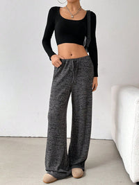 Thumbnail for Tied Striped Wide Leg Pants