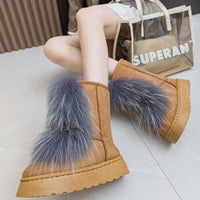 Thumbnail for Thermal Suede Platform Boots