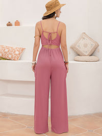 Thumbnail for Cutout Scoop Neck Sleeveless Jumpsuit