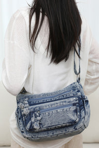 Thumbnail for Adjustable Strap Denim Crossbody Bag