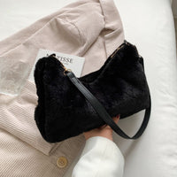 Thumbnail for Faux Fur Removable Strap Shoulder Bag