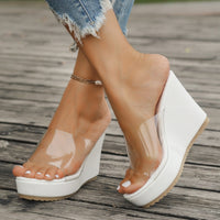 Thumbnail for Open Toe Wedge Sandals