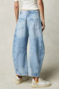 Thumbnail for Wide Leg Jeans with Pockets