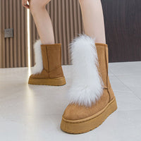 Thumbnail for Thermal Suede Platform Boots