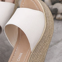 Thumbnail for PU Leather Open Toe Sandals