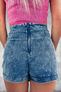 Thumbnail for Zip Back Denim Skort