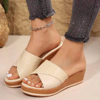 Thumbnail for PU Leather Open Toe Sandals
