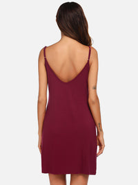 Thumbnail for Scoop Neck Spaghetti Strap Lounge Dress