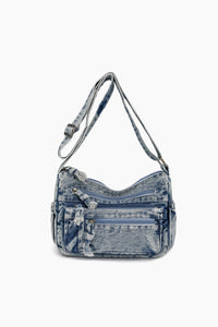 Thumbnail for Adjustable Strap Denim Crossbody Bag