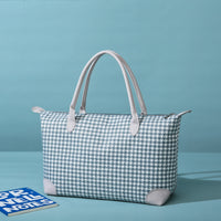 Thumbnail for Houndstooth Canvas Travel Bag