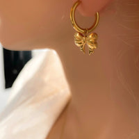 Thumbnail for 18K Gold-Plated Bow Earrings