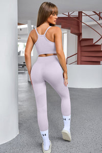 Thumbnail for Tank Cropped Active Top and Pants Set