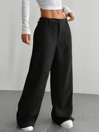 Thumbnail for Wide Leg Pants with Pockets