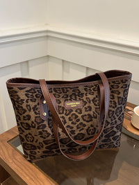 Thumbnail for Leopard Polyester Tote Bag