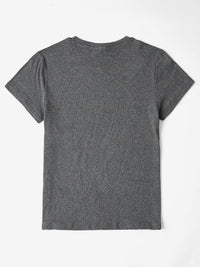 Thumbnail for Letter Round Neck Short Sleeve T-Shirt