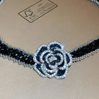 Thumbnail for Alloy Crystal Rose Necklace