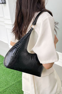 Thumbnail for PU Leather Stone Texture Shoulder Bag