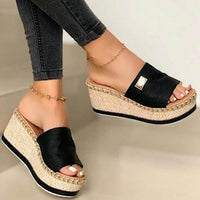 Thumbnail for PU Leather Open Toe Sandals