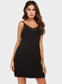 Thumbnail for Scoop Neck Spaghetti Strap Lounge Dress