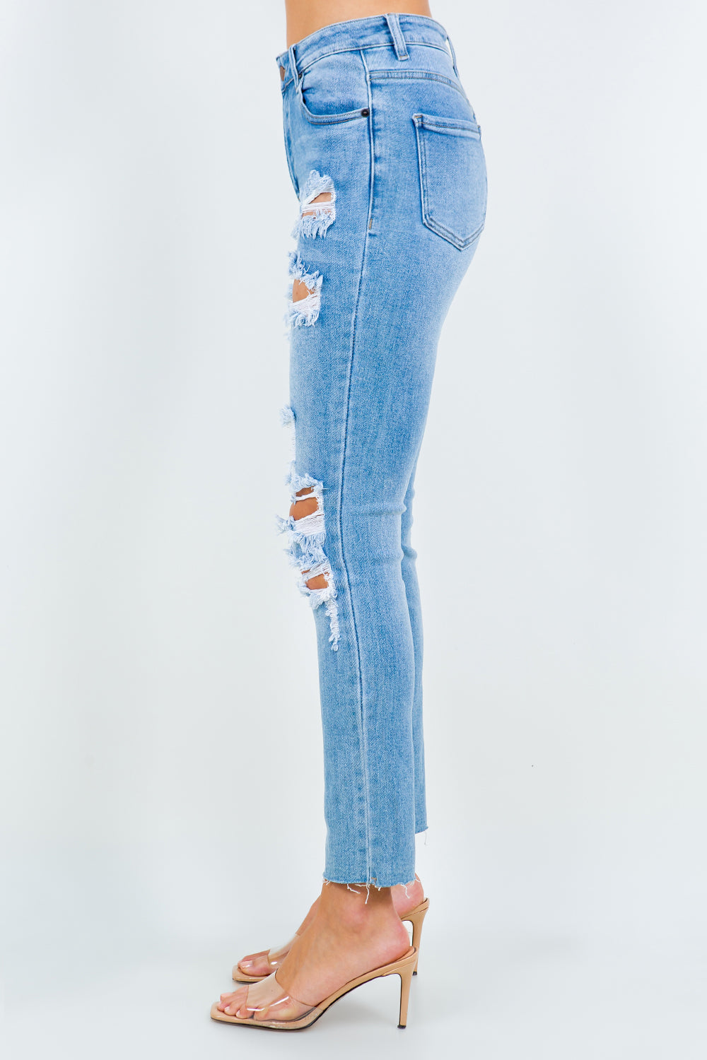 American Bazi High Waist Destroyed Jeans