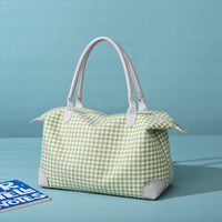 Thumbnail for Houndstooth Canvas Travel Bag