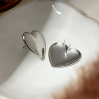 Thumbnail for Stainless Steel Heart Stud Earrings