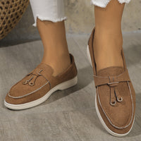 Thumbnail for Round Toe Flat Slip-Ons