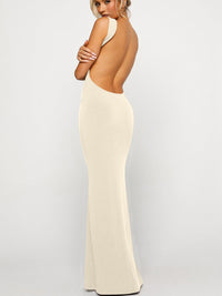 Thumbnail for Backless Wide Strap Maxi Dress